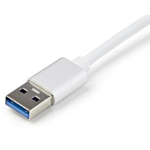 StarTech.com USB 3.0 to Gigabit Network Adapter - Silver - USB 3.1 - 1 Port(s) - 1 - Twisted Pair - 10/100/1000Base-T - De