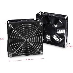 CyberPower Carbon CRA11002 Fan Tray - 2 Fan - 5.4 m³/min - Black