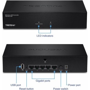 TRENDnet Wireless LAN Controller; Built-in 5-Port GB Switch; Compatible with: TEW-755AP/TEW-821DAP/TEW-825DAP; Access Poin