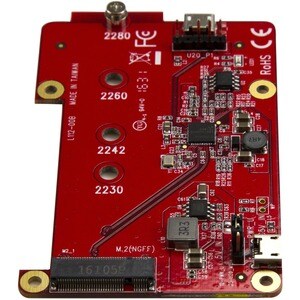 StarTech.com Raspberry Pi Board - USB 2.0 480Mbps - USB to M.2 SATA Converter - USB to SATA Raspberry Pi SSD - Connect an 