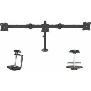 StarTech.com Desk Mount Triple Monitor Arm, 3 VESA 27" (17.6lb/8kg) Displays, Ergonomic Height Adjustable Articulating Pol