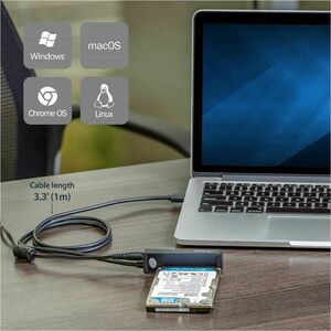 StarTech.com SATA to USB Cable - USB 3.1 10Gbps - 2.5 / 3.5 SATA SSD HDD - SATA to USB Adapter Cable - USB 3.1 to SATA Cab