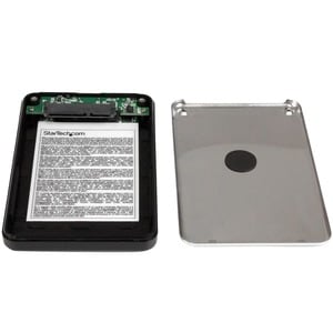 StarTech.com Drive Enclosure SATA/600 - USB 3.0 Micro-B Host Interface External - Black - 1 x HDD Supported - 1 x SSD Supp