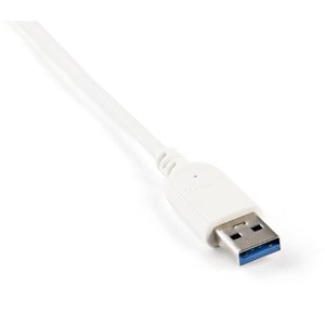 StarTech.com 3-Port USB Hub with Ethernet, USB-A Ports, Gigabit Ethernet/GbE, USB 5Gbps, Bus-Powered, Portable Laptop USB 