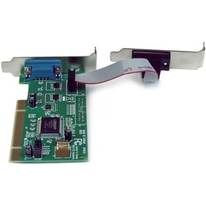 StarTech.com 2 Port PCI Low Profile RS232 Serial Adapter Card with 16550 UART - Low-profile Plug-in Card - PCI - PC - 2 x 