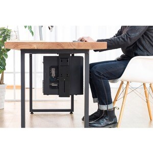 Newstar Swivel Under Desk & On-Wall PC Mount (Suitable PC Dimensions - Height: 30-53 cm / Width: 9-20 cm) - Black - 10 kg 