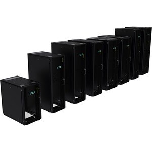 HPE 42U Floor Standing Rack Cabinet for Server, PDU - Black - 1021 kg Dynamic/Rolling Weight Capacity - 1361 kg Static/Sta