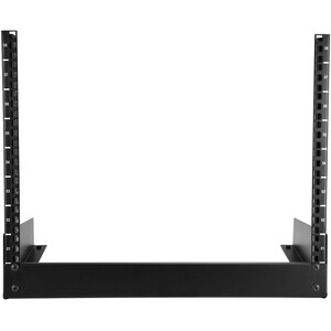 StarTech.com 8U Desktop Rack - 2-Post Open Frame Rack - 19in Open Frame Desktop Rail Rack - 8U - Steel - 50.12 kg Maximum 