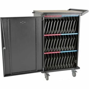 Tripp Lite by Eaton 36-Device AC Mobile Charging Cart - Laptops and Chromebooks, 120V, NEMA 5-15P, 10 ft. (3.1 m) Cord, Bl