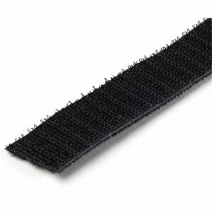 StarTech.com Hook-and-Loop Cable Management Tie - 100 ft. Bulk Roll - Black - Cut-to-Size Cable Wrap / Straps - Tie Strap 