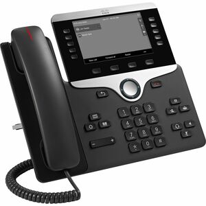 Cisco 8811 IP Phone - Corded - Wall Mountable, Desktop - Charcoal - 5 x Total Line - VoIP - User Connect License, Unified 