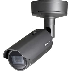 Wisenet XNO-6080R 2 Megapixel Outdoor Full HD Network Camera - Monochrome, Color - Bullet - Dark Gray - 164.04 ft Infrared