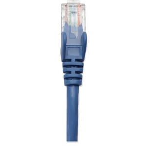 INTELLINET CABLE DE RED PATCH CAT6 RJ45 1.0M (3 FT.) AZUL - Extremo Secundario: 1 x RJ-45 Network - Male - 1Gbit/s - Cable