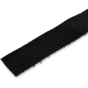 StarTech.com Hook-and-Loop Cable Management Tie - 15,2m (50 ft.) Bulk Roll - Black - Cut-to-Size Cable Wrap / Straps - Tie