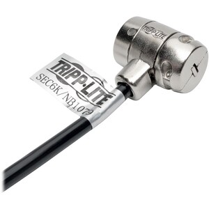 Tripp Lite by Eaton Security Lock for Laptops and Peripherals, Keyed, 6 ft. (1.83 m) Cable - Polyvinyl Chloride (PVC), Nic