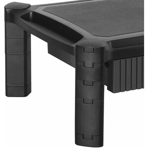 StarTech.com Adjustable Monitor Riser, Drawer, Monitors up to 32" (22lb/10kg), Adjustable Height, Monitor Stand, Computer 