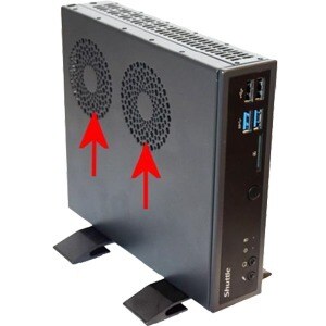 Shuttle PS02 CPU-Stand - Metall - Schwarz