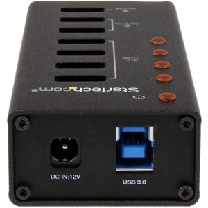 StarTech.com 4 Port USB 3.0 Hub plus 3 Dedicated USB Charging Ports (2 x 1A & 1 x 2A) - 5Gbps - Wall Mountable Metal Enclo