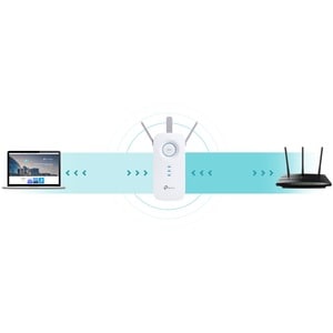 TP-Link RE550 IEEE 802.11ac 1.86 Gbit/s Wireless Range Extender - 2.40 GHz, 5 GHz - 3 x External Antenna(s) - External - M