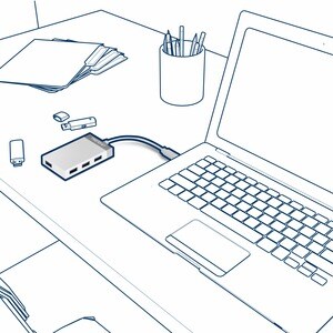 Hub USB TRENDnet Nouveau - USB Type C - Externe - 4 Total de ports USB - 4 Port(s) USB 3.0 - PC, Mac