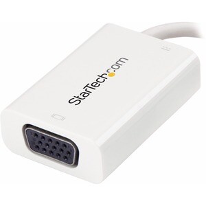 StarTech.com USB-C VGA Multiport Adapter - White - USB-A Port - with Power Delivery (USB PD) - USB C Adapter Converter - 1