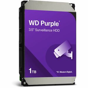 WD Purple WD10PURZ 1 TB Hard Drive - 3.5" Internal - SATA (SATA/600) - Conventional Magnetic Recording (CMR) Method - Netw