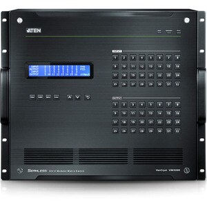ATEN 32x32 Modular Matrix Switch-TAA Compliant - 4096 x 2160 - 4K - Twisted Pair - 32 x 32 - Display CHASSIS