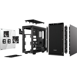 be quiet! Pure Base 600 Computergehäuse - ATX, Micro ATX, Mini ITX Motherboard Supported - Mid-Tower - Stahl, Acrylnitril-