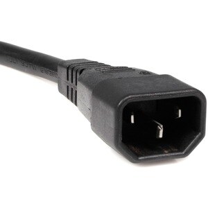 StarTech.com Cable de 3m de Extensión de Alimentación de Computadora, C14 a 2x C13, Extensor de Cable, IEC-320-C14 a IEC-3
