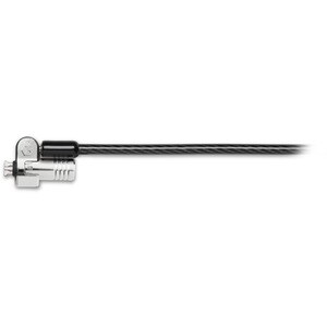 Kensington NanoSaver Keyed Dual Head Laptop Lock - Black - Carbon Steel - 6 ft - For Notebook, Tablet