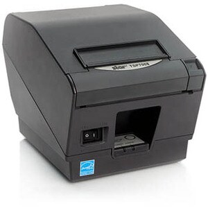 Star Micronics TSP700II Thermal Receipt and Label Printer, Ethernet, CloudPRNT, USB, Two Peripheral USB, Gray - Cutter, Ex