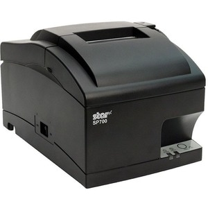 Star Micronics SP700 Impact Printer - Ethernet/CloudPRNT/USB/Two Peripheral USB, Cutter, Internal Power Supply, Gray - Eth