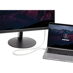 StarTech.com Cavo Thunderbolt 3 - 20Gbps - 2m - Bianco - Compatibile con Thunderbolt, USB e DisplayPort - Estremità 1: 1 x