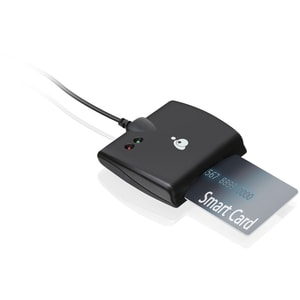 IOGEAR USB-C Smart Card Reader (TAA compliant) - Contact - Cable - USB Type C - Black - TAA Compliant TAA COMPLIANT