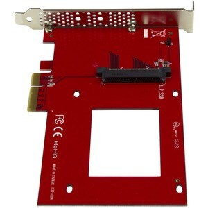 StarTech.com Adaptateur U.2 vers PCIe pour SSD U.2 NVMe - SFF-8639 - PCI Express 3.0 x4 - Carte PCIe U.2