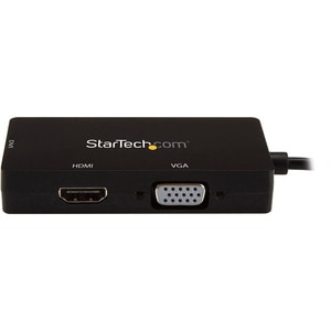 StarTech.com Adaptateur multiport USB-C - 3 en 1 - USB Type-C vers HDMI DVI ou VGA - USB Type-C - HDMI - DVI - VGA - Filaire