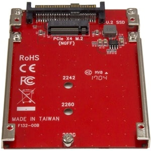 StarTech.com M.2 to U.2 Adapter - M.2 Drive to U.2 (SFF-8639) Host Adapter for M.2 PCIe NVMe SSDs - M.2 Drive Adapter - M.