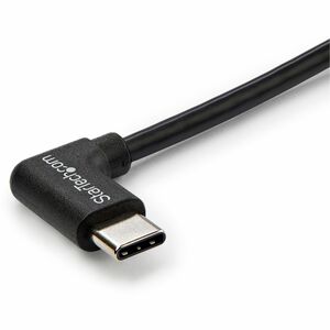 StarTech.com Right-Angle USB-C Cable - M/M - 1 m (3 ft.) - USB 2.0. Cable length: 1 m. Connector 1: USB C, Connector 2: US