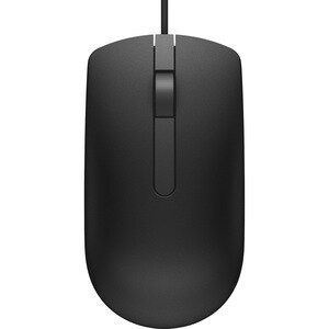 Dell MS116 Mouse - USB - Optical - 2 Button(s) - Black - Cable - 1000 dpi - Scroll Wheel