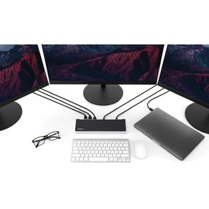 StarTech.com Triple Monitor 4K USB-C Dock with 5x USB 3.0 Ports. Connectivity technology: Wired, Host interface: USB 3.2 G