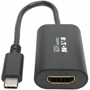 Eaton Tripp Lite Series USB-C to HDMI Adapter (M/F) - 4K 60 Hz, HDCP 2.2, Black - 1 x HDMI - Mac, Chrome OS