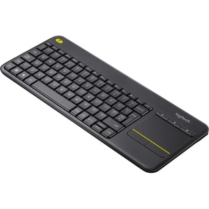 Logitech K400 Plus Keyboard - Wireless Connectivity - USB 2.0 Interface - TouchPad - Portuguese (Brazilian) - QWERTY Layou