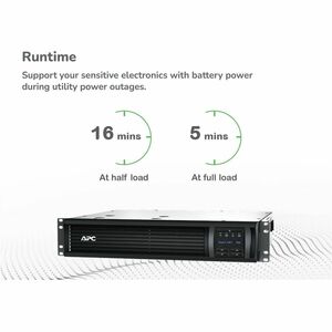 APC Smart-UPS, Line Interactive, 750VA, Rackmount 2U, 120V, 6x NEMA 5-15R outlets, SmartConnect Port+SmartSlot, AVR, LCD -
