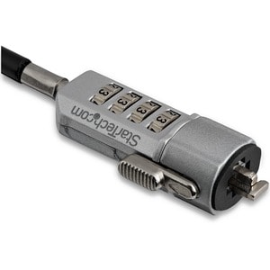 StarTech.com Laptop Combination Lock - Security Lock - Computer Lock - 4-Digit Combination - Resettable - 6 Ft Vinyl-Coate