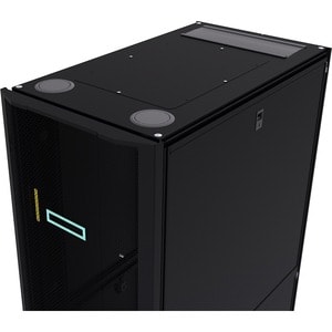 HPE Enterprise 42U Rack Cabinet for Server, KVM Switch - Black, Silver - 1360.78 kg Dynamic/Rolling Weight Capacity - 1360