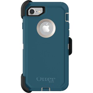 OtterBox Defender Carrying Case (Holster) Apple iPhone 8, iPhone 7 Smartphone - Big Sur - Wear Resistant Interior, Drop Re