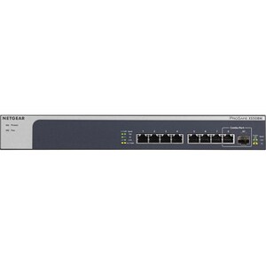 Netgear 7 Anschlüsse Ethernet-Switch - 2 Unterstützte Netzwerkschicht - Modular - 1 SFP-Steckplätze - Glasfaserleitung, Ve