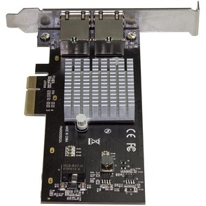 StarTech.com Dual Port Network Card - 2-port PCI Express 10GBase-T / NBASE-T Ethernet Network Interface Card - 5 speed NIC