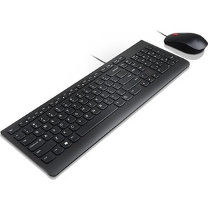 Lenovo Essential Keyboard & Mouse - English (US) - USB Membrane Cable - Keyboard/Keypad Color: Black - USB Cable - Optical