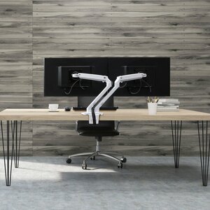 Ergotron Mounting Arm for LCD Monitor - White - 2 Display(s) Supported - 24" Screen Support - 40 lb Load Capacity - 75 x 7